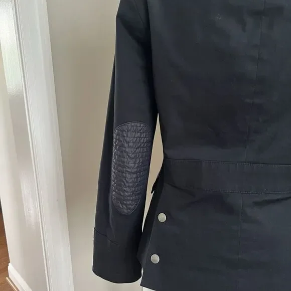 Rag & Bone Utility Army Jacket size 4 Black Elbow Patch - Picture 11 of 13